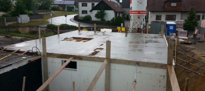 Ausbetonieren der Kellerdecke