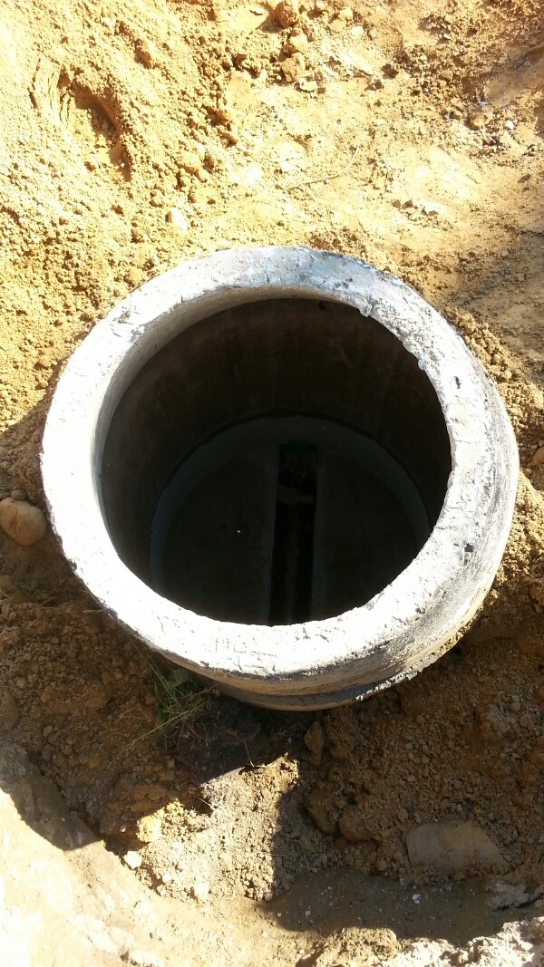 Revisionsschacht, Abfluss, Verfüllen – Andis Projekt-Blog